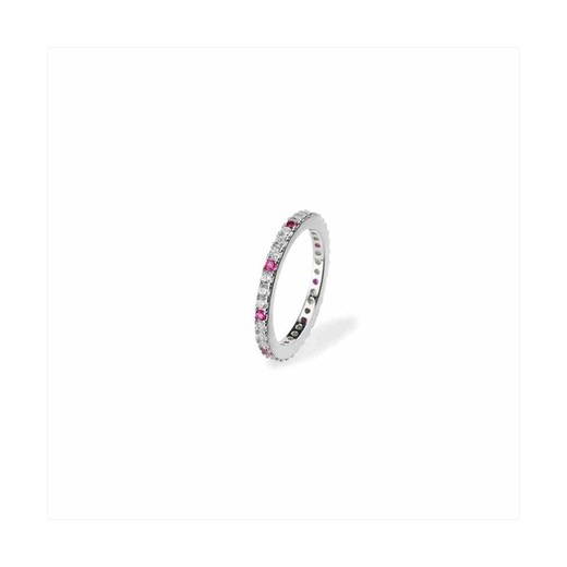 Anillo Plata Sovrani J8644M12 Circonitas Con Rubies