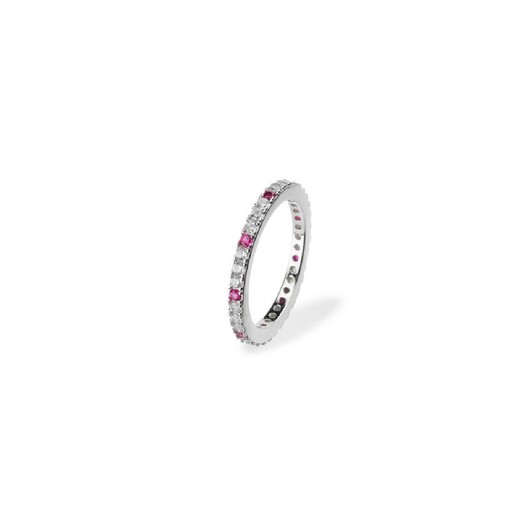 Anillo Plata Sovrani J8644M14 Circonitas Con Rubies