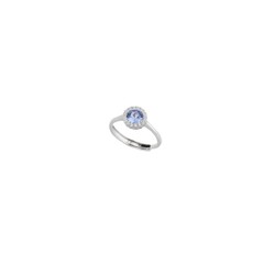 Anillo Plata Sovrani J9522M12 Circonitas Aguamarina