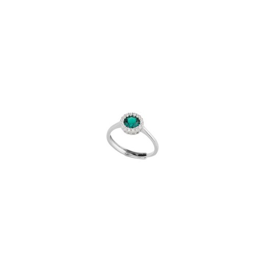 Anillo Plata Sovrani J9528M12 Circonitas Esmeralda Central