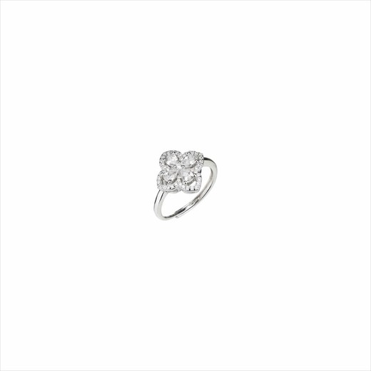 Anillo Plata Sovrani J9856M14 Flor Circonitas