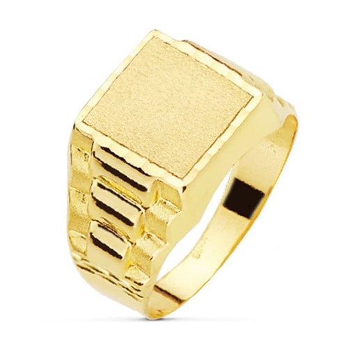 Rolex Hollow 18kts Gold Cadet Signet Ring 19094