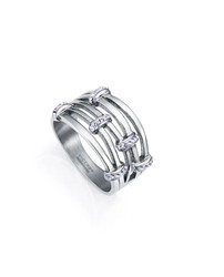 Anillo Viceroy Acero Mujer 75367A01400 Cristales