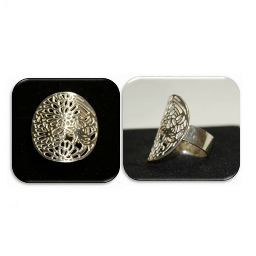 Anillo Xernus Plata 3NF27164 Filigranas Perforadas