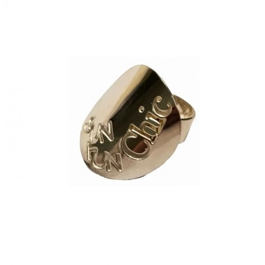 Anillo Xernus Plata Dorada 3NF27122 Chic