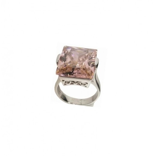 Anillo Xernus Plata NF1302 Cristal Rosa