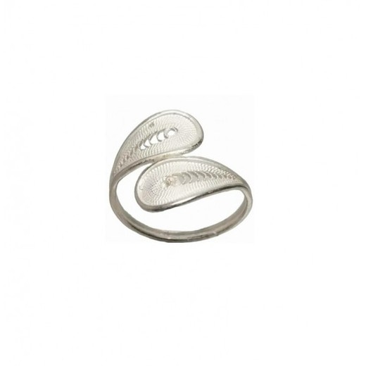 Anillo Xernus Plata NF1519B Hoja