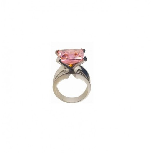 Anillo Xernus Plata NF1651 Cristal Rosa