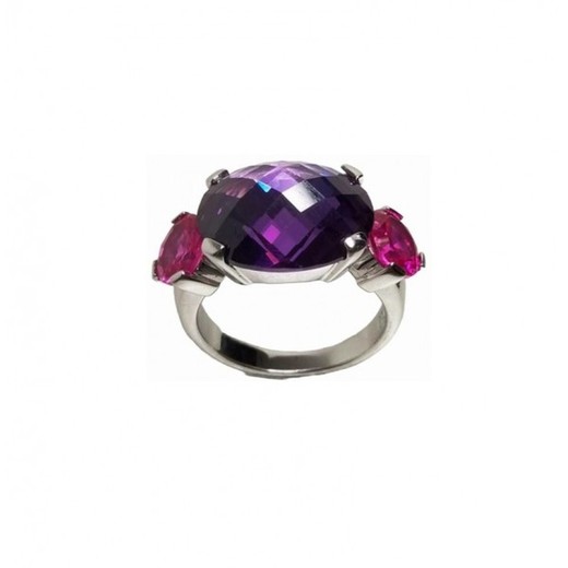 Anillo Xernus Plata NF1838A Cristales Amatista