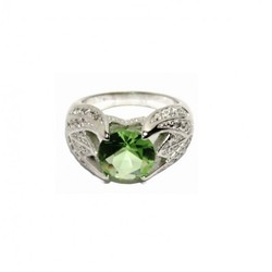 Anillo Xernus Plata NF2041 Circonitas Peridoto