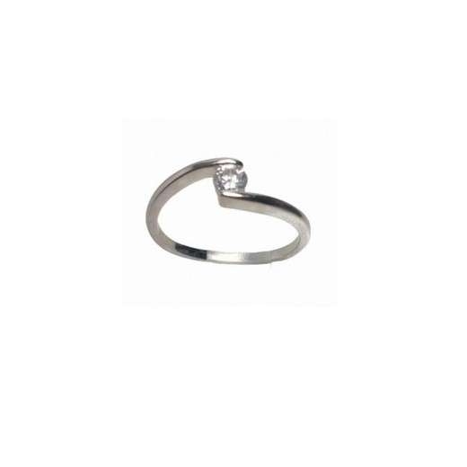 Anillo Xernus Plata NF4043 Union Circular Con Circonita