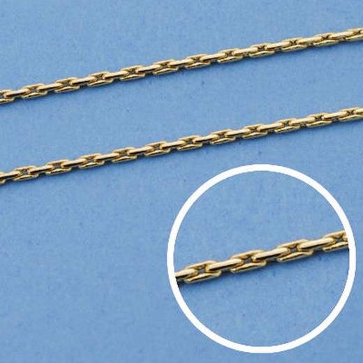 18-karatowy złoty łańcuszek owsiany Długość 40 cm Szerokość 1 mm 18000078