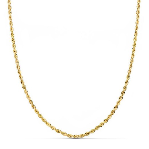 Łańcuszek sznurkowy Salomonico, złoty, 18-karatowe Długość 45 cm Szerokość 2 mm 24001745
