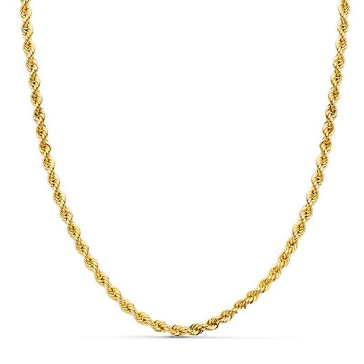 Salomonico Cord Chain Gold 18kts Comprimento 45cm Largura 3,5mm 18004645