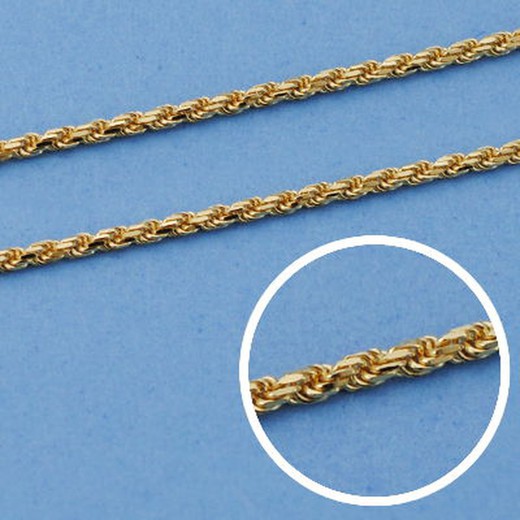 Salomonico Cord Chain Gold 18kts Μήκος 45cm Πλάτος 4,5mm 18001545