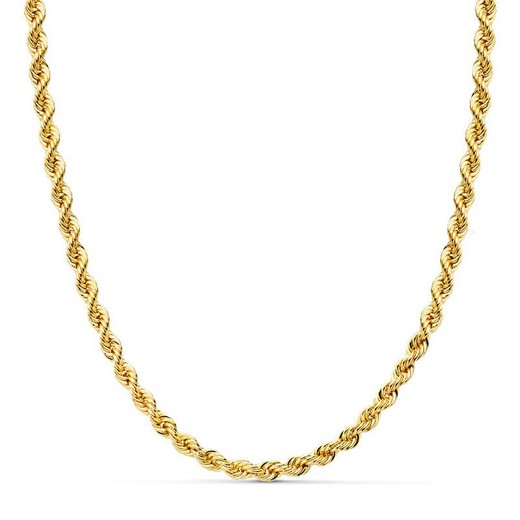 Łańcuszek sznurkowy Salomonico, złoty, 18-karatowe Długość 45 cm Szerokość 4 mm 22001845