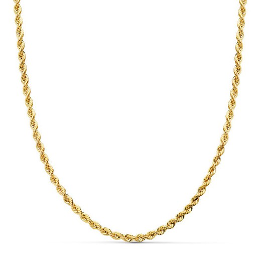 Łańcuszek sznurkowy Salomonico, złoty, 18-karatowe Długość 50 cm Szerokość 3 mm 20004450