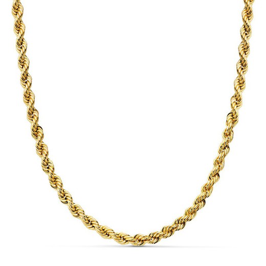 Łańcuszek sznurkowy Salomonico, złoty, 18-karatowe, długość 50 cm, szerokość 4,5 mm, 18001550