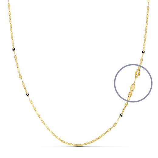 18kts Gold Diamond Chain Length 45cm Width 1mm 08000645