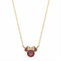 Corrente de ouro 9kt Disney 9K0018C Minnie Red Zircônia