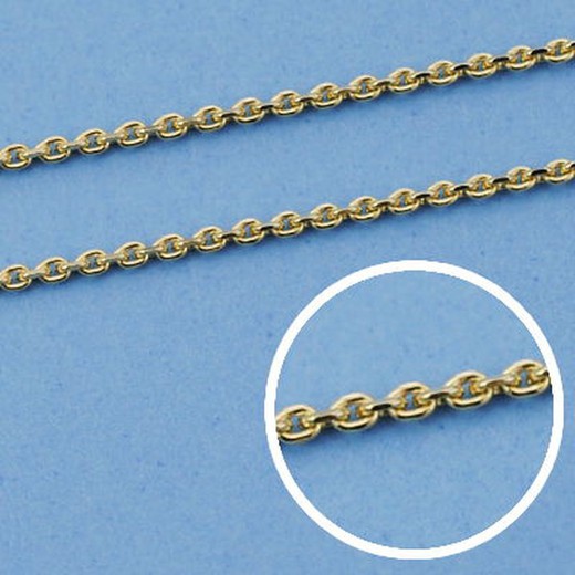 Łańcuszek wymuszony z 18-karatowego złota Długość 40 cm Szerokość 1 mm 11000032