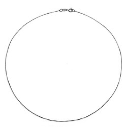 Catena Nera Argento 50cm CAD00010RU50 Palline