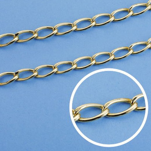 18-karatowy złoty łańcuszek z pustymi rombami Długość 50 cm Szerokość 5 mm 20000248