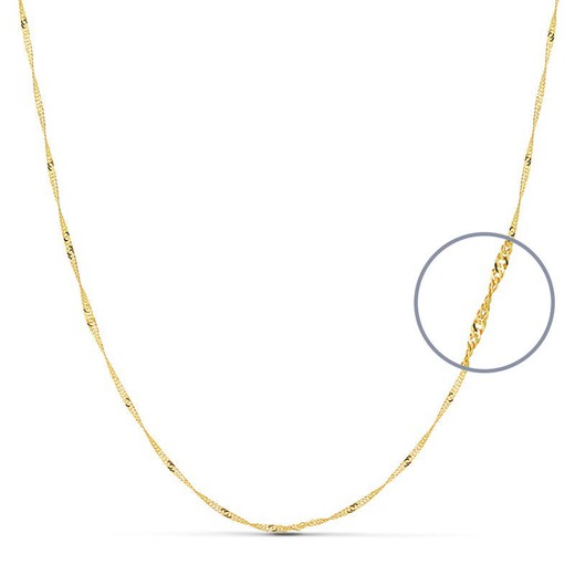 Singapore Gold Chain 18kts Length 40cm Width 1,2mm 11005640