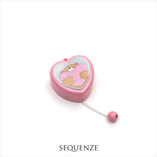 Carrousel Corazón Osos Rosa FF0363/R 7cm