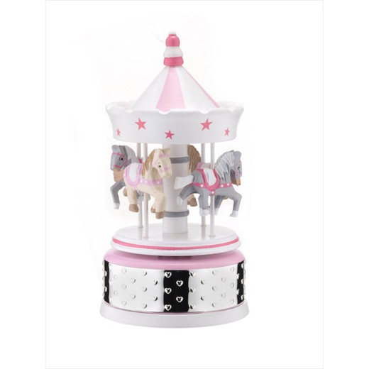 Carrousel Musical Caballitos Rosa 21099RA Corazones