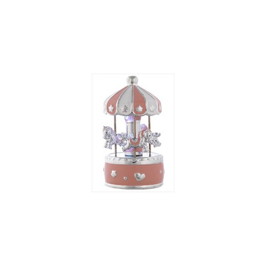 Carrousel Musical Caballitos Rosa B4179-01R