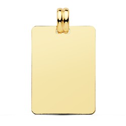 Placa de Ouro 9kt 24x14mm 9K220036 Lisa