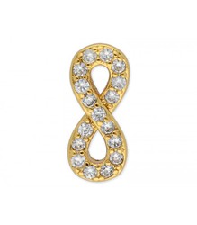 Charm Acero Dorado Mujer Liska LM14-D Infinito Circonitas