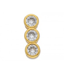 Charm Acero Dorado Mujer Liska LM19-D 3 Circonitas