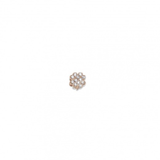 Charm Plata Rosa Sovrani J001QD Trébol Circonitas