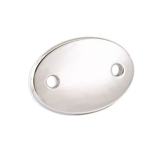 Engravable oval silver pacifier holder