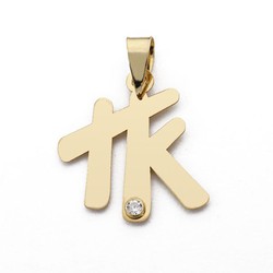 Pingente de amor "TK" 18kts 1,9X1,6mm 16231