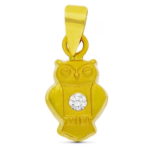 Pendentif Hibou Or 18kt 10x6mm Bébé 15004-5