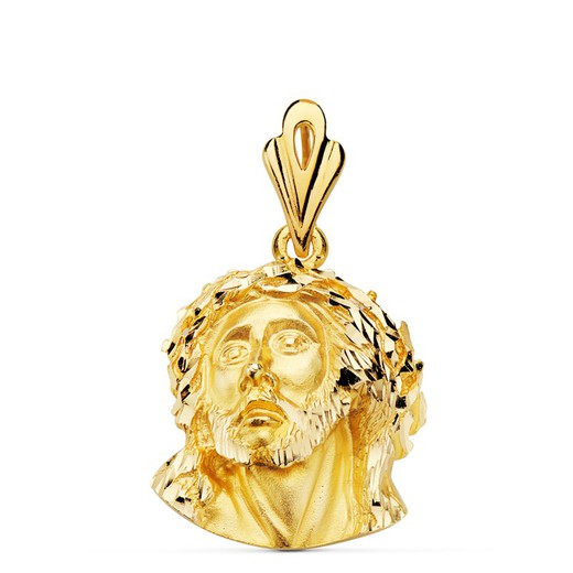 Head of Christ Pendant by Murillo Gold 18kts 21x17mm 20000023