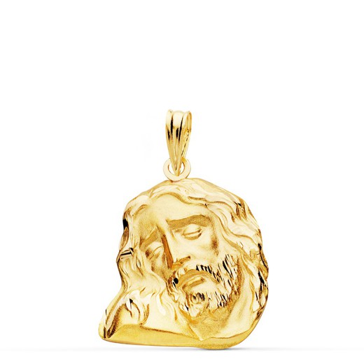 Head of Christ Pendant Gold 18kts 23x19mm 26000004