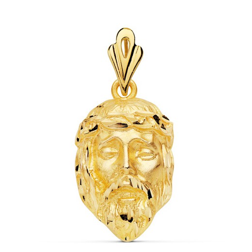 Head of Christ Pendant Gold 18kts 25x17mm 20000028