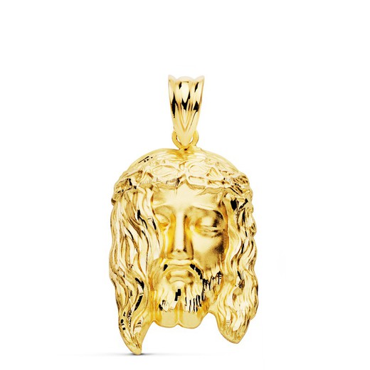 Head of Christ Pendant Gold 18kts 26x16mm P7148-326