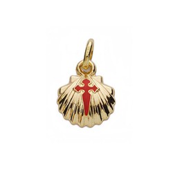 Concha de Santiago Pendentif Or 18kts Simple 10mm 16681