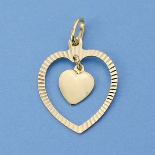 Pendente Cuore 18kt 24x18mm 07000230