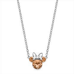 Disney Ciondolo in Argento AG0023C Minnie Pietre Arancio