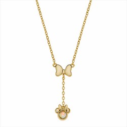 Colgante Disney Plata Dorada AG0037C Minnie Lazo