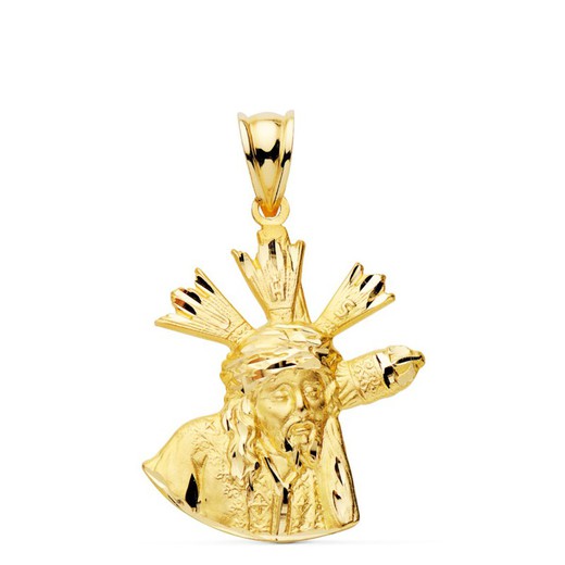 Great Power Pendant 18k Gold Silhouette 24x20mm P7145-326
