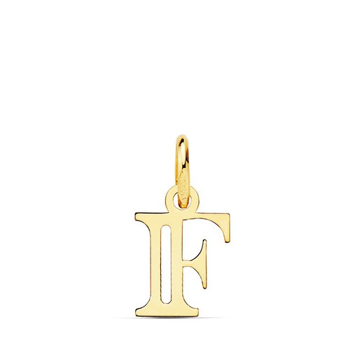 18kt gouden letter F hanger 16222-F