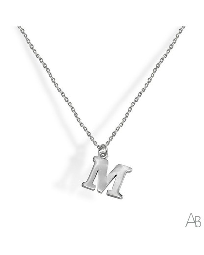 Zawieszka podstawowa srebrna srebrna litera M CORV18M