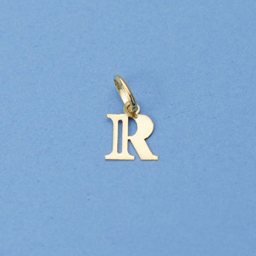 Złota zawieszka z 18-karatową literą R 16221-R
